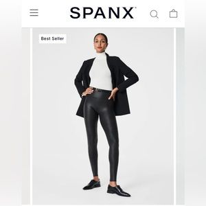 Spanx Faux Leather Leggings